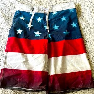 Boys Vans hybrid American flag shorts